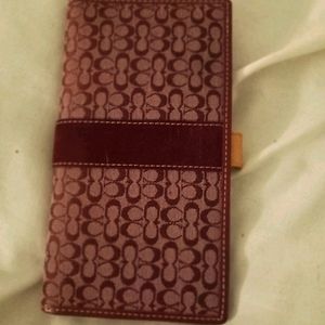 Coach check holder